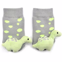 Green Dinosaur Boogie Toes Rattle Socks - Thumbnail 2