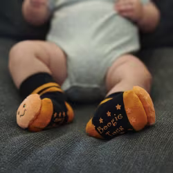 Pumpkin Halloween Boogie Toes Rattle Socks - Thumbnail 3