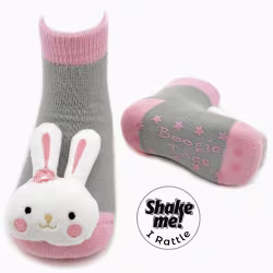 Pink Bunny - Boogie Toes Rattle Socks - Thumbnail 1