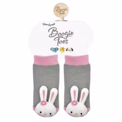 Pink Bunny - Boogie Toes Rattle Socks - Thumbnail 3