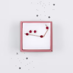 Ladybug Boogie Charms Children Bracelet & Earrings Set - Thumbnail 1