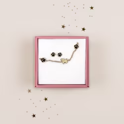 Love Dog Boogie Charms Children Bracelet & Earrings Set - Thumbnail 1