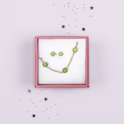 Lemon Boogie Charms Children Bracelet & Earrings Set - Thumbnail 1