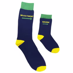2 pair Sidekicks Investment Bank, Daddy and Me Socks Set - Thumbnail 1