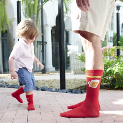 2 pair Sidekicks Drinking Buddies, Daddy and Me Socks Set - Thumbnail 2