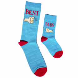 2 pair Sidekicks Best Buds Father Son, Daddy and Me Socks Set - Thumbnail 1