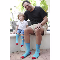 2 pair Sidekicks Best Buds Father Son, Daddy and Me Socks Set - Thumbnail 3