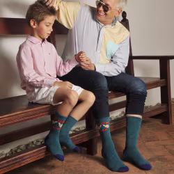 2 pair Sidekicks We Look Awesome, Daddy and Me Socks Set - Thumbnail 3