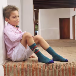 2 pair Sidekicks We Look Awesome, Daddy and Me Socks Set - Thumbnail 4