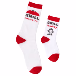 2 pair Sidekicks Grill Maestro BBQ, Daddy & Me Socks Set - Thumbnail 1