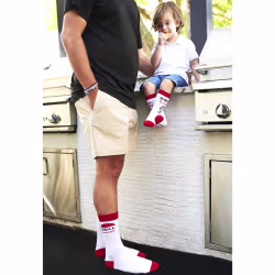 2 pair Sidekicks Grill Maestro BBQ, Daddy & Me Socks Set - Thumbnail 2