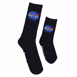 2 pair Sidekicks Son Space Nasa, Daddy & Me Socks Set - Thumbnail 1