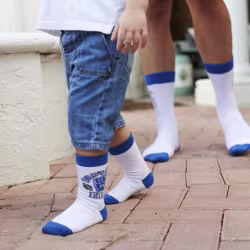 2 pair Sidekicks Football Dad, Daddy & Me Socks Set - Thumbnail 2