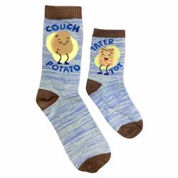 2 pair Sidekicks Couch Potato, Daddy and Me Socks Set - Thumbnail 1