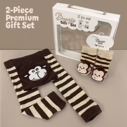 Monkey Boy, 2-Pc Boogie Toes & Tight Baby Gift Set (6-18m) - Thumbnail 1