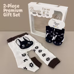 Scaredy Cat, 2-Pc Boogie Toes & Tight Baby Gift Set (6-18m) - Thumbnail 1