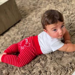 Red Crab, 2-Pc Boogie Toes & Tight Baby Gift Set (6-18m) - Thumbnail 4