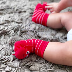 Red Crab, 2-Pc Boogie Toes & Tight Baby Gift Set (6-18m) - Thumbnail 2