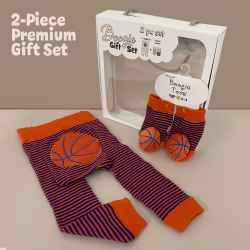 Basketball, 2-Pc Boogie Toes & Tight Baby Gift Set (6-18m) - Thumbnail 1
