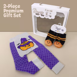 Baby Pumpkin, 2-Pc Boogie Toes & Tight Baby Gift Set - Thumbnail 1