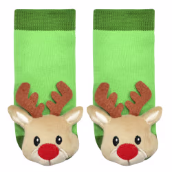 Reindeer, 2-Pc Boogie Toes & Tight Baby Gift Set (6-18m) - Thumbnail 3