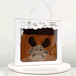 Moose, 3-Pc Boogie Toes, Tight & Tee Baby Premium Gift Set - Thumbnail 2