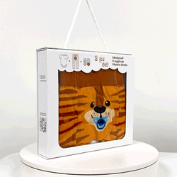 Tiger, 3-Pc Boogie Toes, Tight & Tee Baby Premium Gift Set - Thumbnail 2