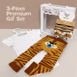 Tiger, 3-Pc Boogie Toes, Tight & Tee Baby Premium Gift Set - Thumbnail 1