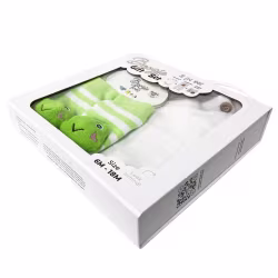 Green Frog, 3-Pc Boogie Toes, Tight & Tee Baby Premium Gift Set - Thumbnail 5