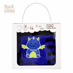 Blue Dragon, 3-Pc Boogie Toes, Tight & Tee Baby Premium Gift Set - Thumbnail 6