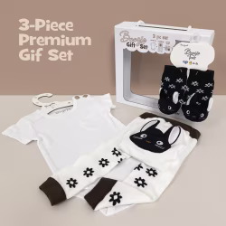 Scaredy Cat, 3-Pc Boogie Toes, Tight & Tee Baby Premium Gift Set - Thumbnail 1
