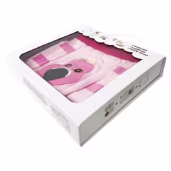 Pink Flamingo, 3-Pc Boogie Toes, Tight & Tee Baby Premium Gift Set - Thumbnail 6