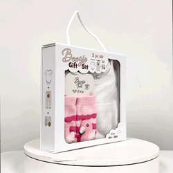 Pink Flamingo, 3-Pc Boogie Toes, Tight & Tee Baby Premium Gift Set - Thumbnail 2