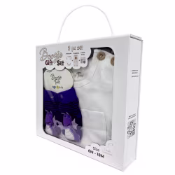 Purple Dragon, 3-Pc Boogie Toes, Tight & Tee Baby Premium Gift Set - Thumbnail 3