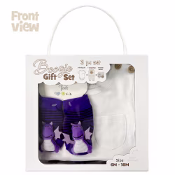 Purple Dragon, 3-Pc Boogie Toes, Tight & Tee Baby Premium Gift Set - Thumbnail 7