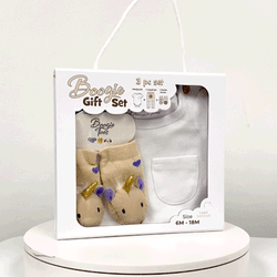 Golden Unicorn, 3-Pc Boogie Toes, Tight & Tee Baby Premium Gift Set - Thumbnail 2
