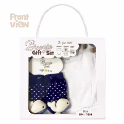 Baby Whale, 3-Pc Boogie Toes, Tight & Tee Baby Premium Gift Set - Thumbnail 7