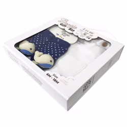 Baby Whale, 3-Pc Boogie Toes, Tight & Tee Baby Premium Gift Set - Thumbnail 5