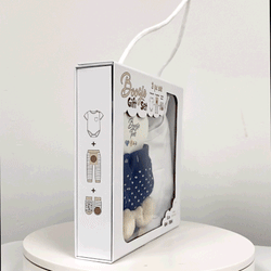 Baby Whale, 3-Pc Boogie Toes, Tight & Tee Baby Premium Gift Set - Thumbnail 2