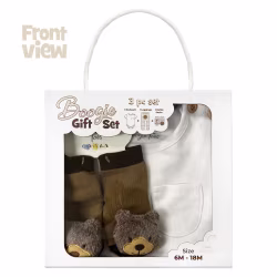 Grizzly Bear, 3-Pc Boogie Toes, Tight & Tee Baby Premium Gift Set - Thumbnail 6