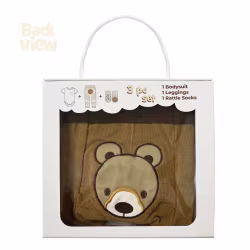 Grizzly Bear, 3-Pc Boogie Toes, Tight & Tee Baby Premium Gift Set - Thumbnail 7