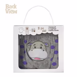 Happy Hippo, 3-Pc Boogie Toes, Tight & Tee Baby Premium Gift Set - Thumbnail 8