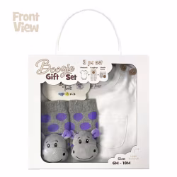 Happy Hippo, 3-Pc Boogie Toes, Tight & Tee Baby Premium Gift Set - Thumbnail 7