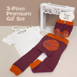 Basketball, 3-Pc Boogie Toes, Tight & Tee Baby Premium Gift Set - Thumbnail 1