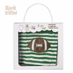 Football, 3-Pc Boogie Toes, Tight & Tee Baby Premium Gift Set - Thumbnail 8