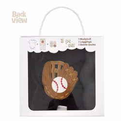Baseball Mitt, 3-Pc Boogie Toes, Tight & Tee Baby Premium Gift Set - Thumbnail 8