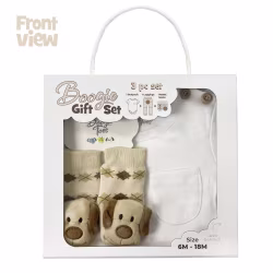 Brown Dog, 3-Pc Boogie Toes, Tight & Tee Baby Premium Gift Set - Thumbnail 7