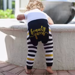 Beauty Queen Bee, 3-Pc Boogie Toes, Tight & Tee Baby Premium Gift Set - Thumbnail 8