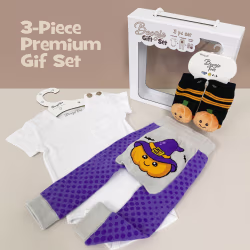 Baby Pumpkin, 3-Pc Boogie Toes, Tight & Tee Baby Premium Gift Set - Thumbnail 1