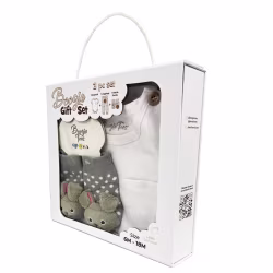 Space Bunny, 3-Pc Boogie Toes, Tight & Tee Baby Premium Gift Set - Thumbnail 3